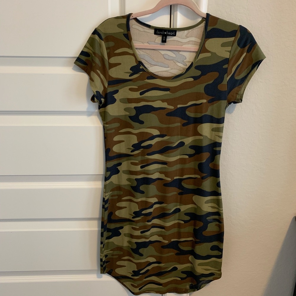 Camo T-shirt dress